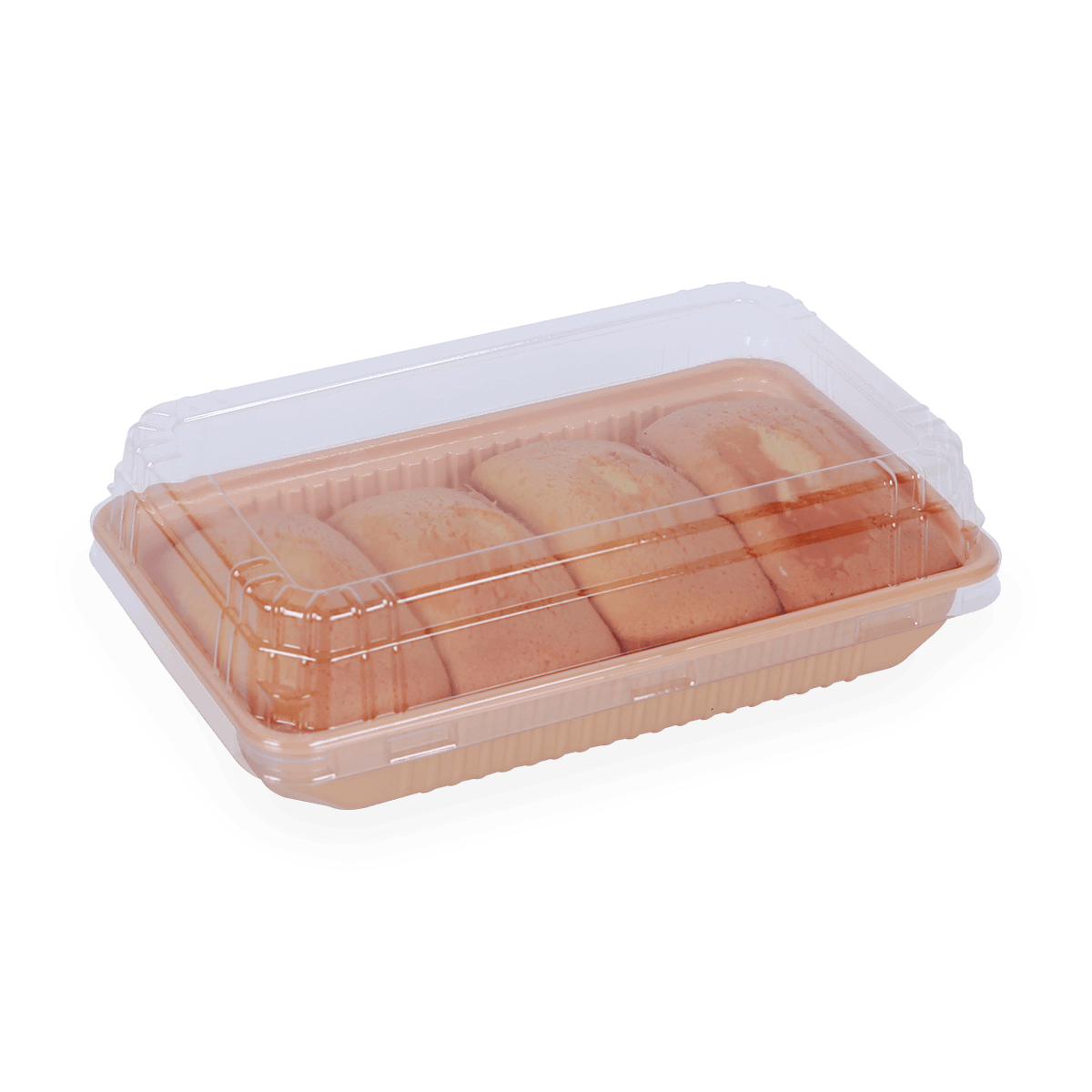 PCR PET可回收翻盖食品包装容器